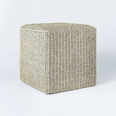 Lynwood Square Woven Cube Natural - Threshold with Studio McGee
